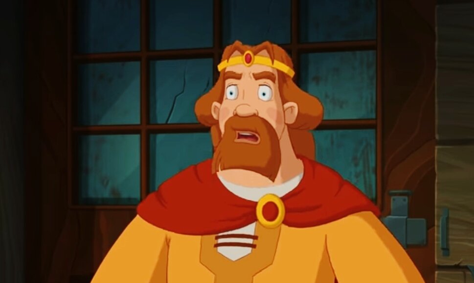 Кадр из мультфильма "Три богатыря" 