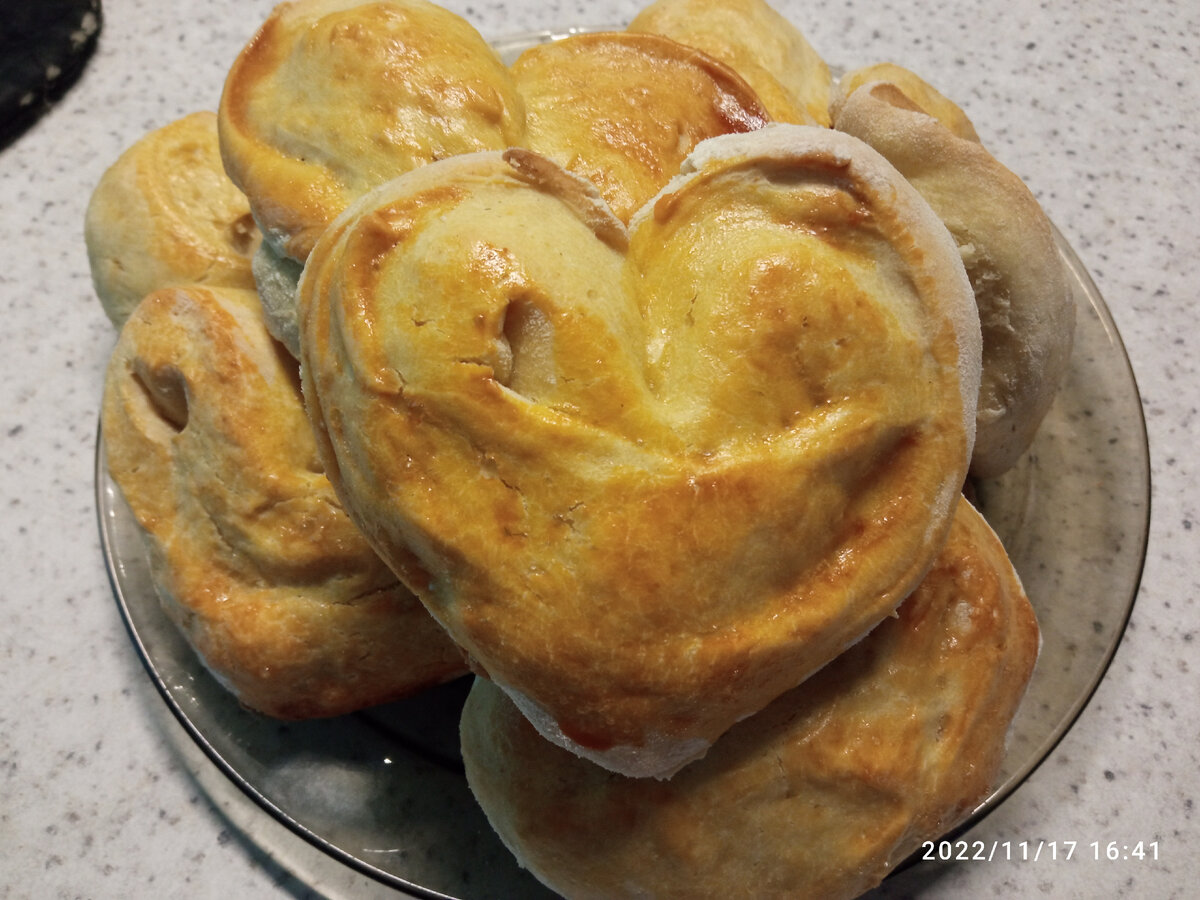 Булки сердечком