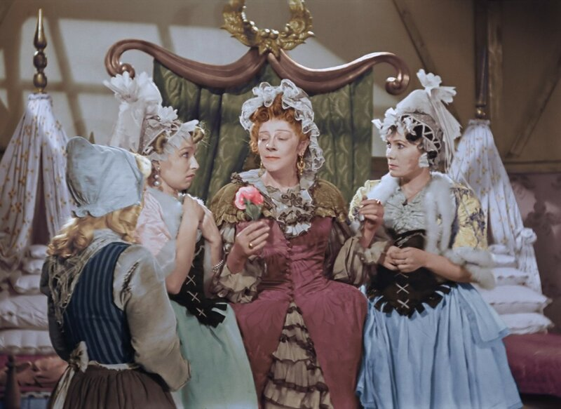 Кадр из фильма "Золушка", 1947 (колоризованная версия 2009)