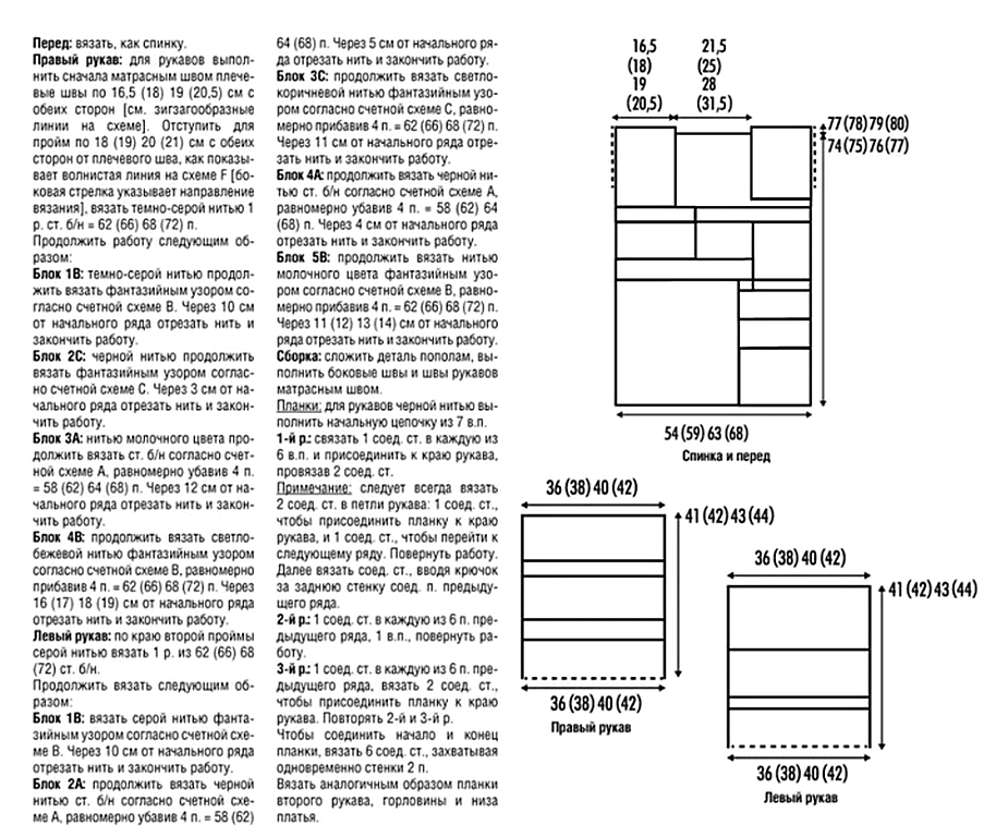 Вязание в стиле колор блок спицами схемы и описание