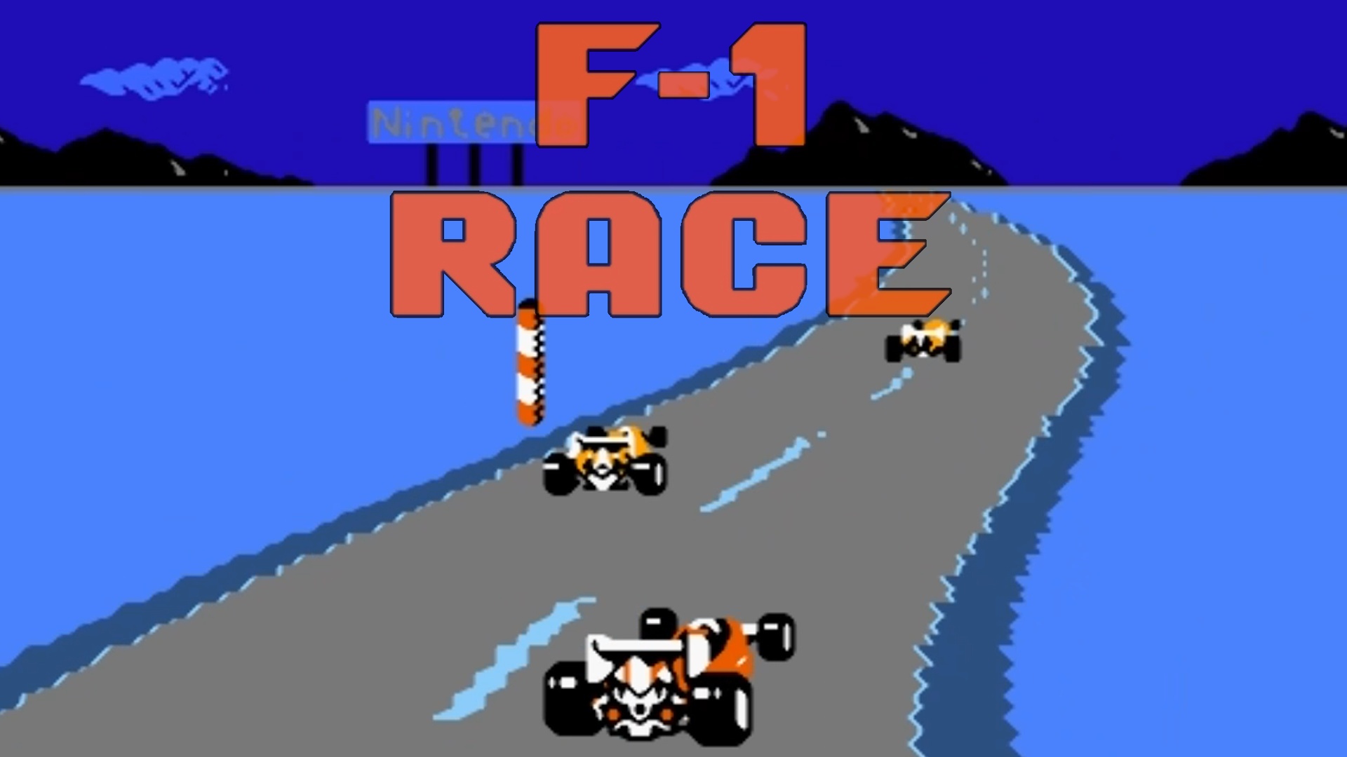 F-1 Race (NES - Dendy - Famicom - 8 bit) - Skill Level 1 2 and 3. Гонки на  Денди Формула 1