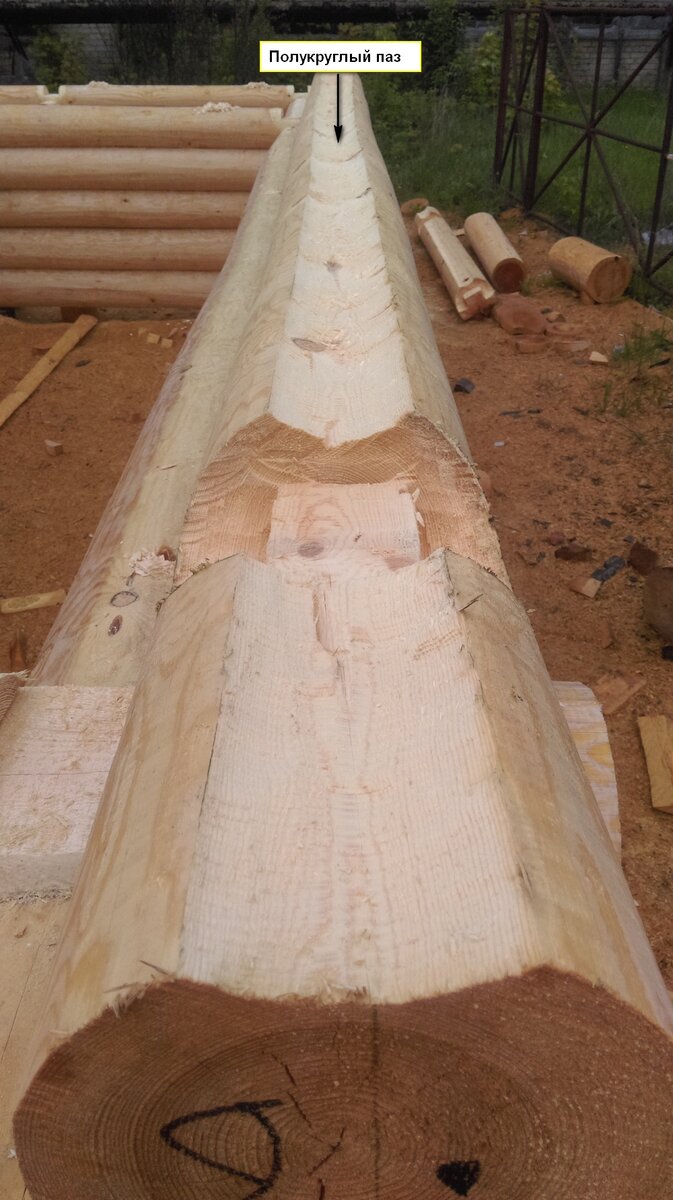 Вырубка паза