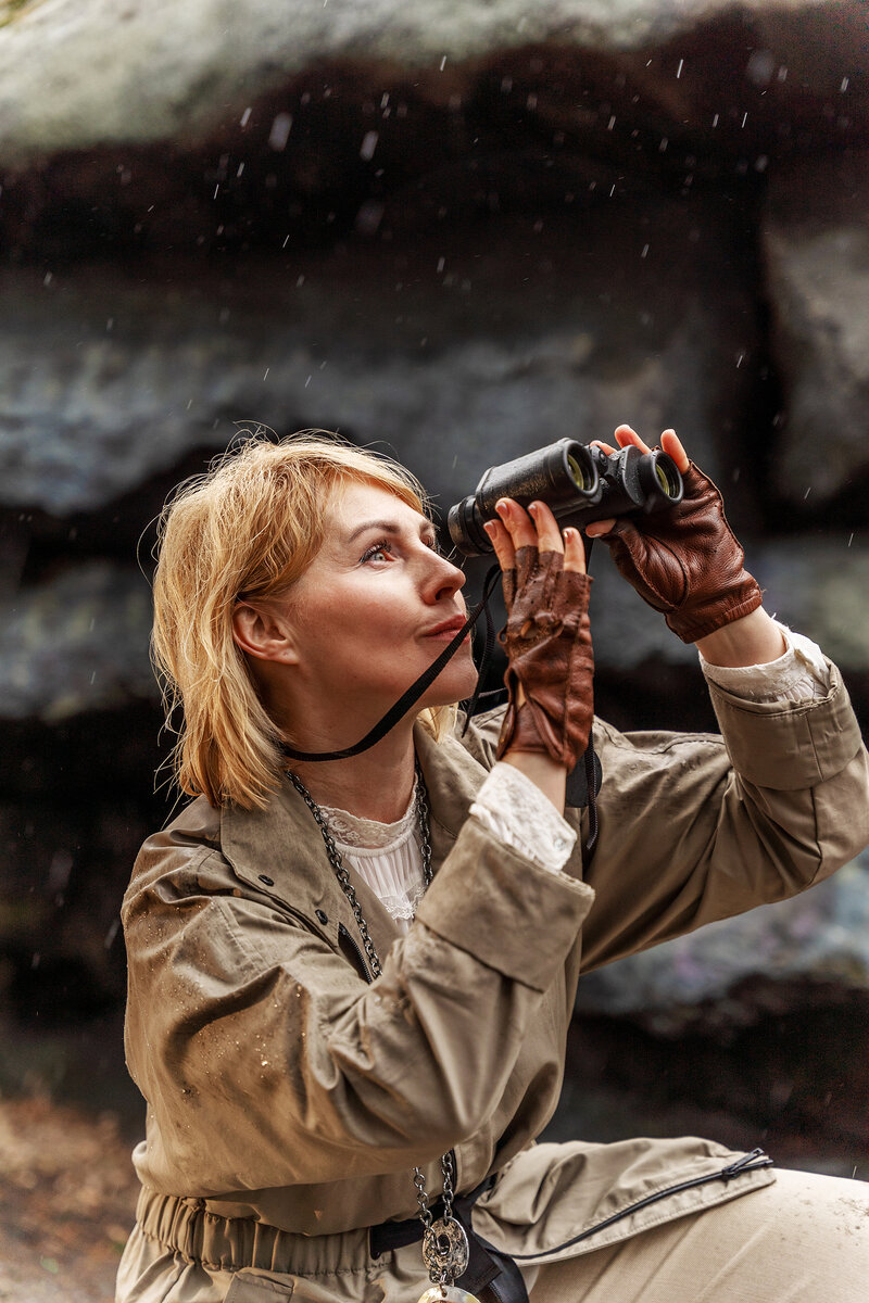 Здесь выдержка 1/320 сек., но капли дождя все равно выглядят размытыми.