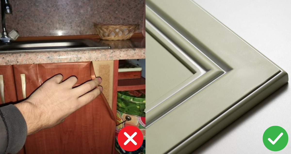 Пленка отошла с фасадов. Квартира 48 исключила пленку, вместо нее использует покраску и хорошее кромление.