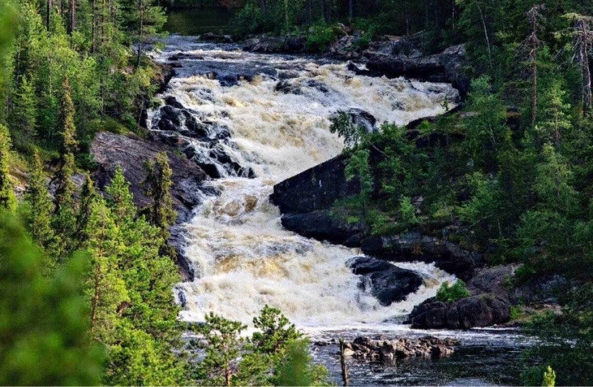 Водопад Куми Карелия