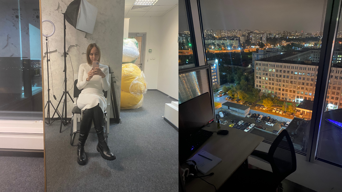 Фото 2020 г. Работаю в найме 5/2, задерживаюсь допоздна. Начало моей любви к видеопроизводству)