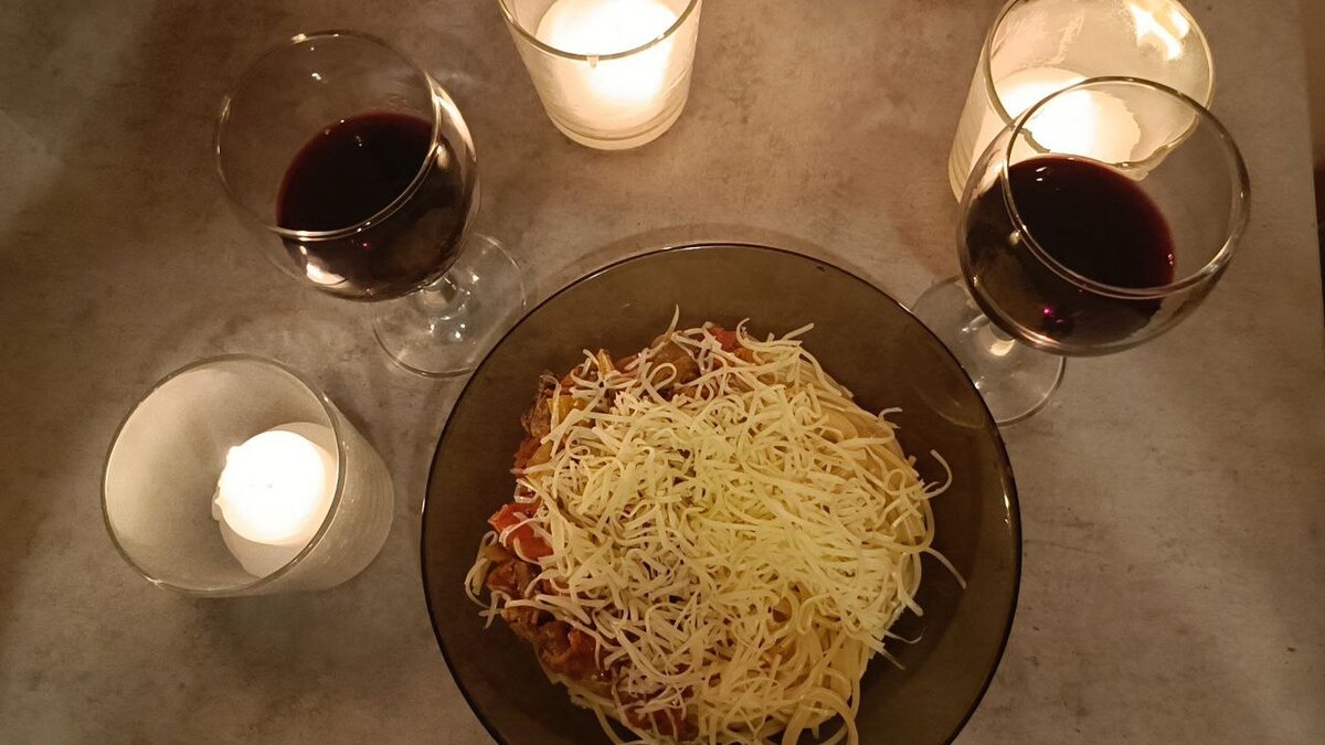 Спагетти по-гусарски! Набраться храбрости и следовать рецепту!))