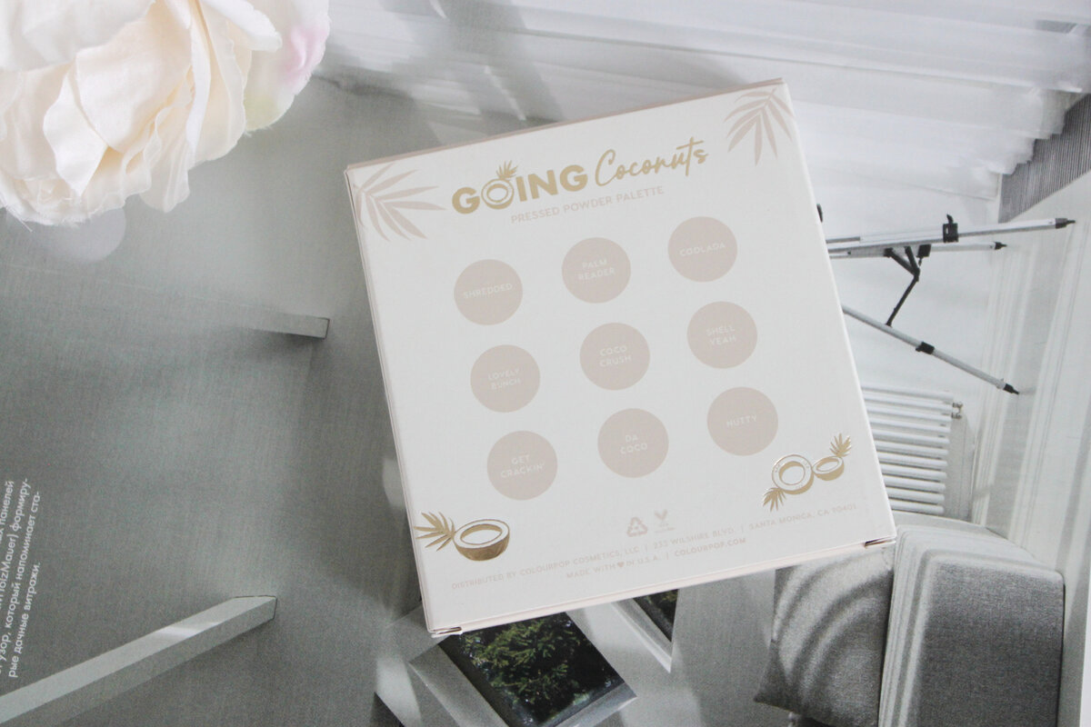 Палетка теней ColourPop Going Coconuts.