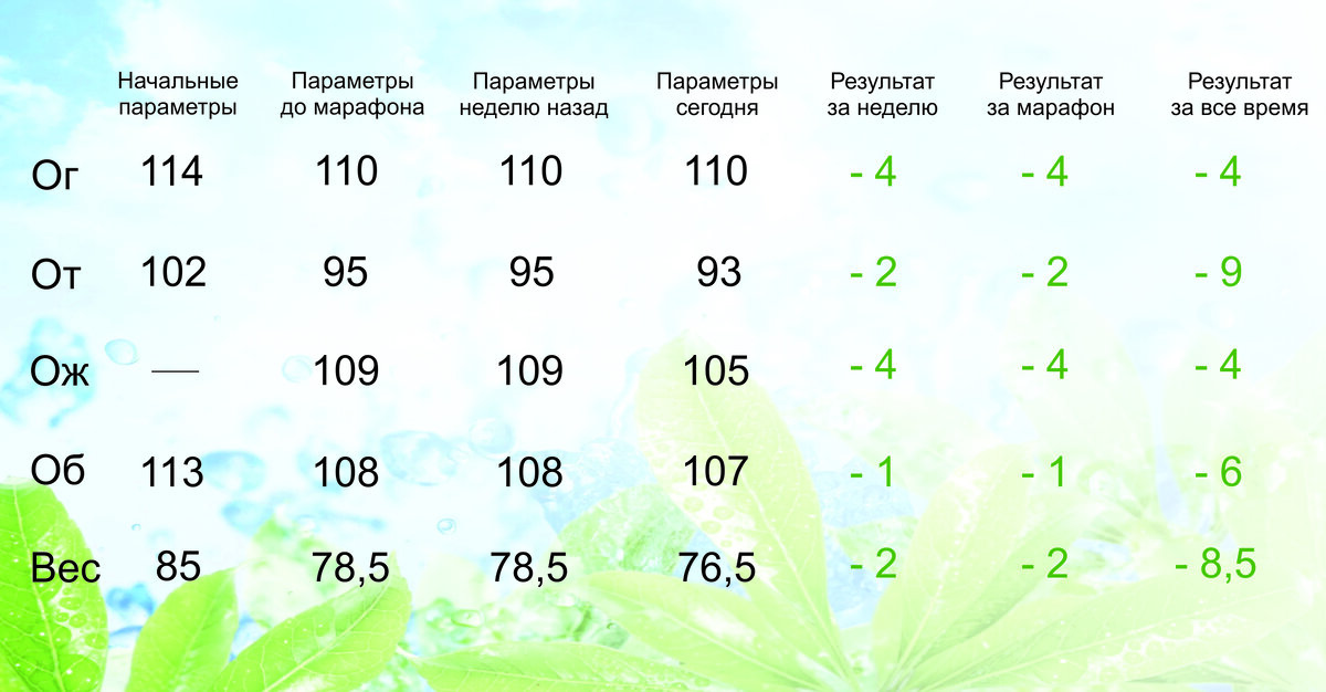Мои результаты