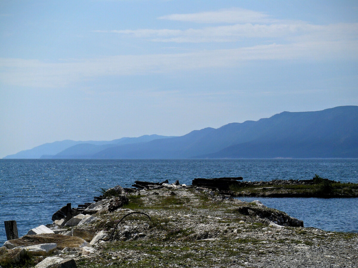 Бывшая пристань в поселке Бугульдейка