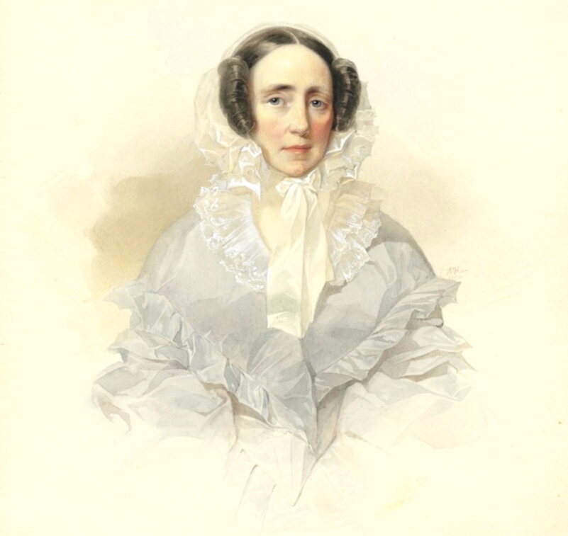 Владимир Гау «Портрет графини Юлии Федоровны Барановой, урождённой Адлерберг», 1840-е годы