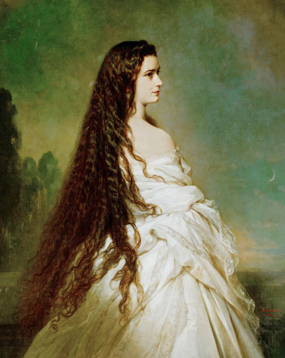 Императрица Елизавета Австрийская (Сисси). Художник Винтерхальтер, Франц Ксавьер 
  