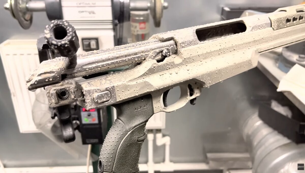 BespokeGun Raptor .338 LM испытания песком