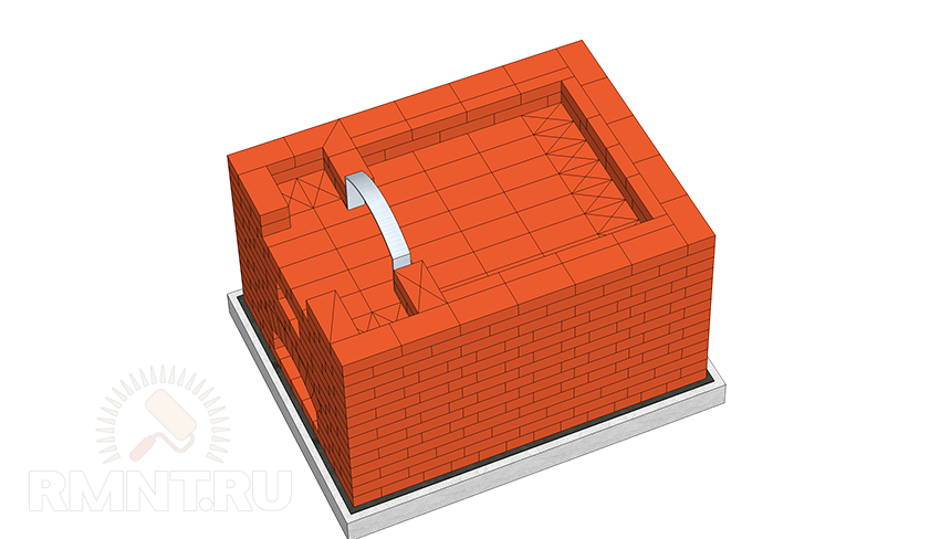 Русская печь на улице своими руками схема