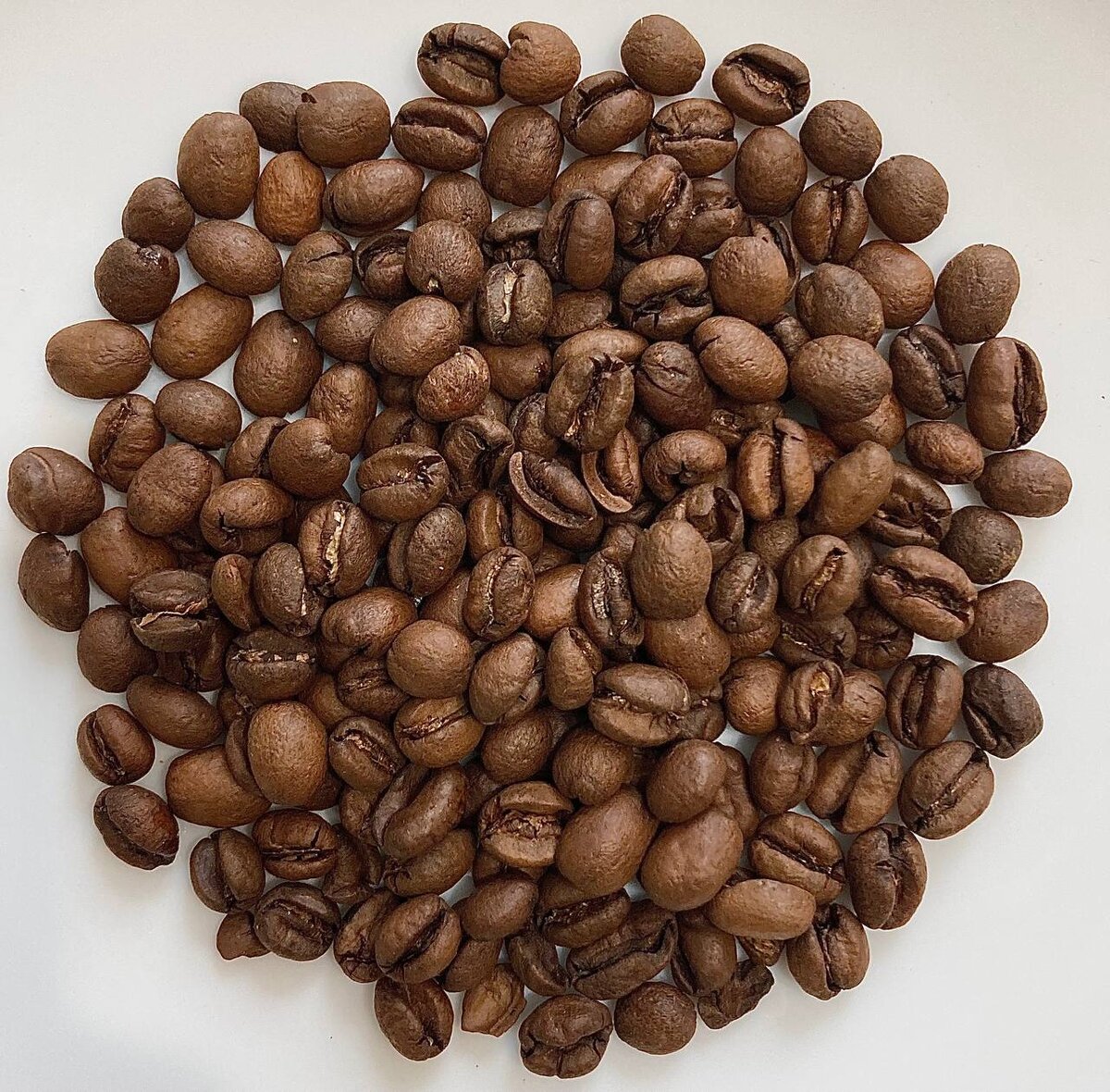 Андре и Наталья Гарсия на ферме Ягуара отобрали и обработали классическим натуральным способом с урожая красного и желтого катуаи пиберри - это когда в одной ягоде только одно зерно, а не две половинки. Такое зерно является случайностью, и встречается примерно в 5% случаев. Внешне отличается округлой формой, совсем небольшим размером и однородностью, что, разумеется влияет как на процессы при обжарке (более равномерно за счет круглой формы), так и на приготовление и вкус - максимально однородное зерно и обжарка должны сделать процесс приготовления стабильным, а вкус - более сбалансированным. 