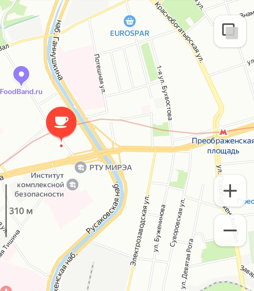 Адрес кафе "Юрта" на Яндекс картах