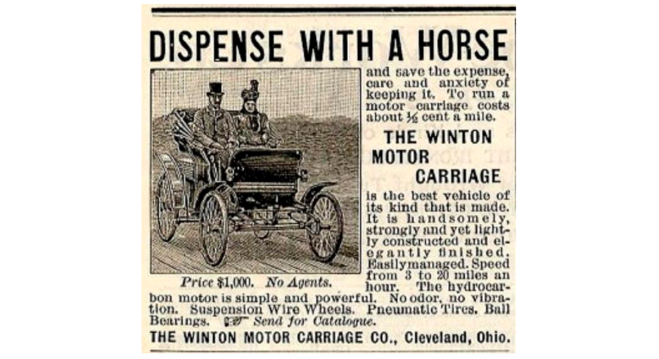 Первая автомобильная реклама, 1898