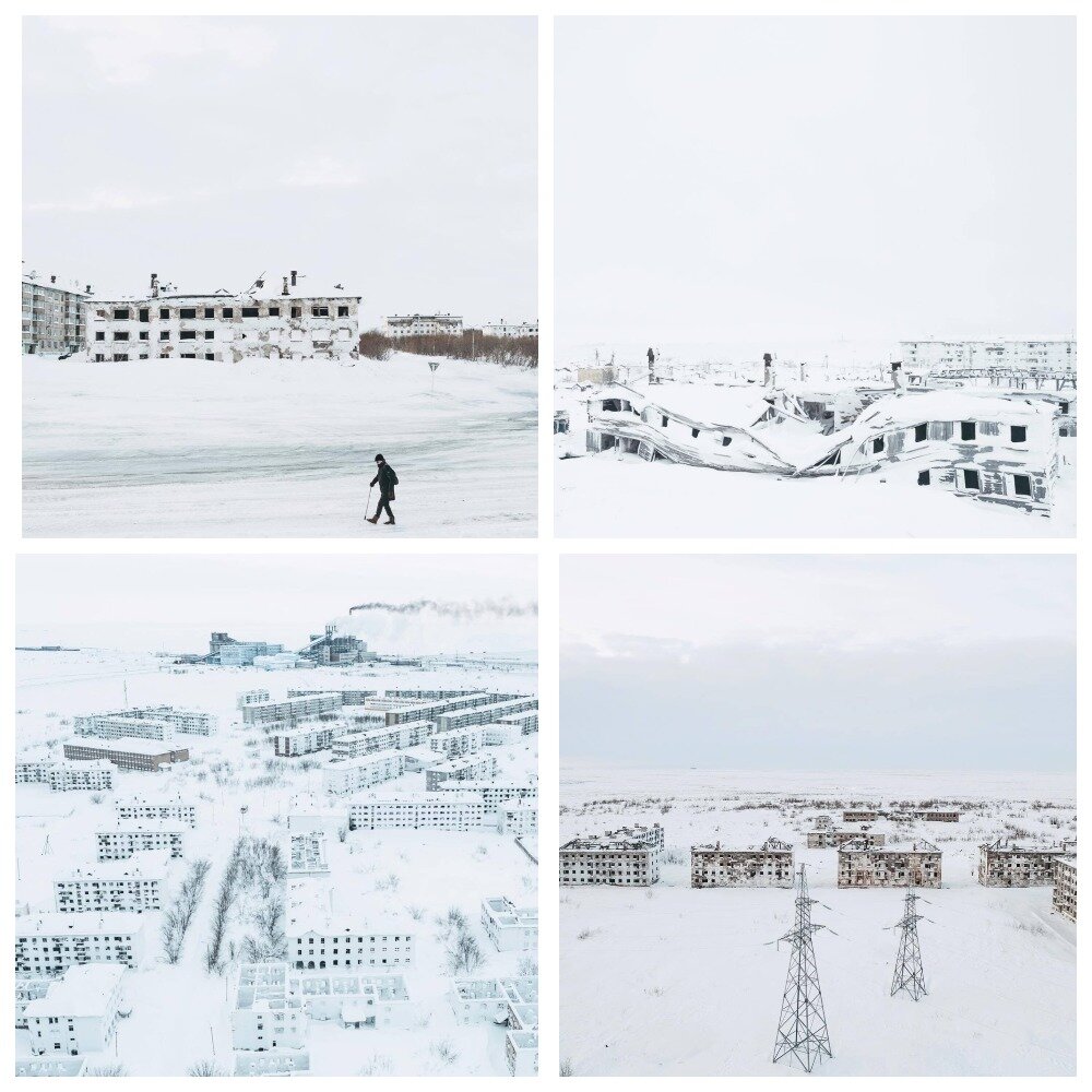 Бывшие шахтерские города около Воркуты. Фото автора