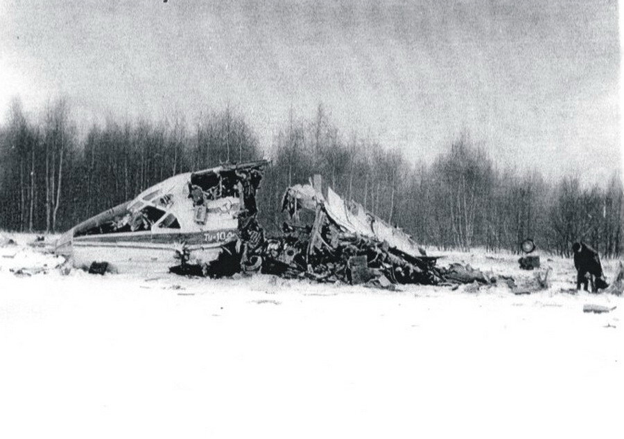 Авиакатастрофа Ту-104Б в районе аэропорта Внуково. 1979 год. Погибло 58 человек.