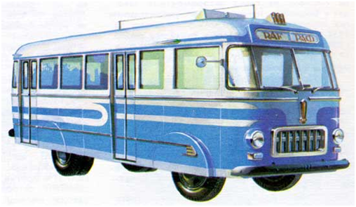 Рисунок. РАФ-251 в раннем исполнении, 1955 г.