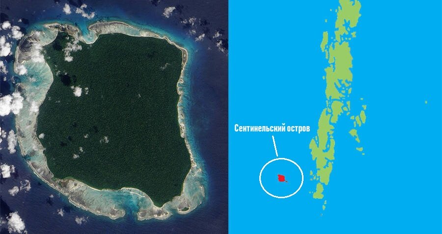 Крупный план острова и его расположение (чуть южнее Индии)