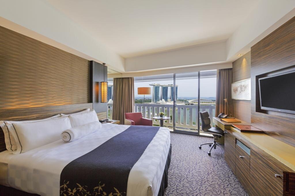 Вид из номера Marina Mandarin в Сингапуре