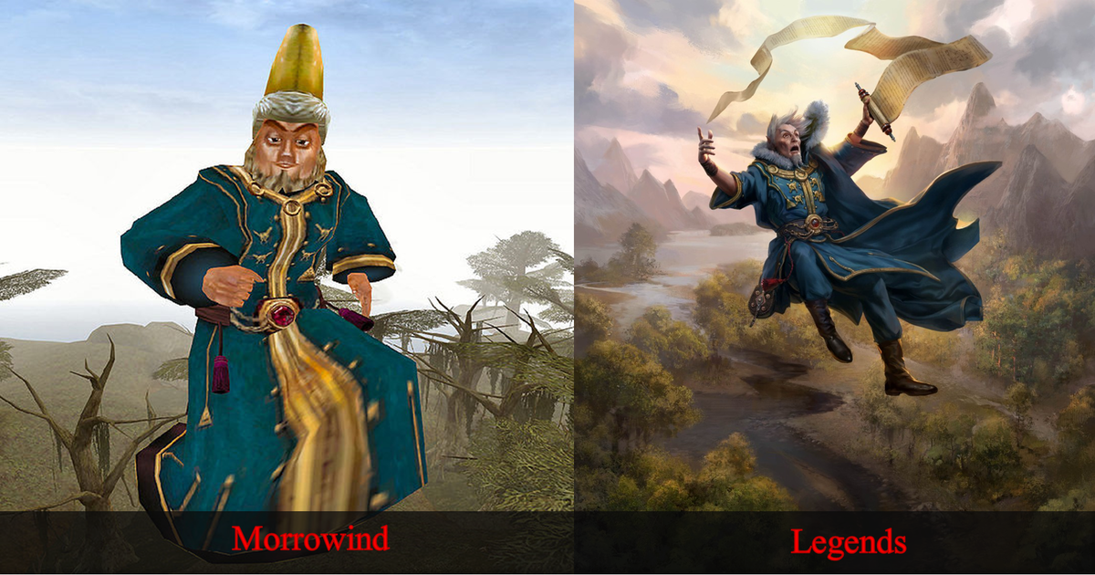 Тариэль в Morrowind и Legends  