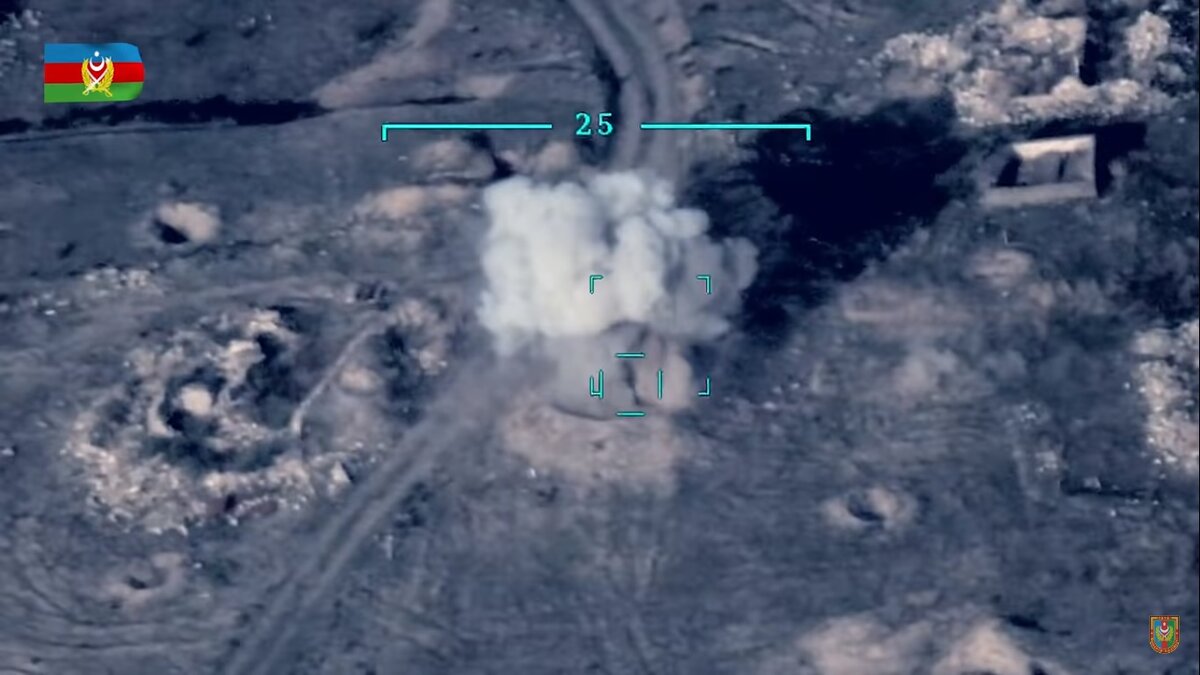 Минобороны Азербайджана опубликовало обстрел систем ПВО Армении