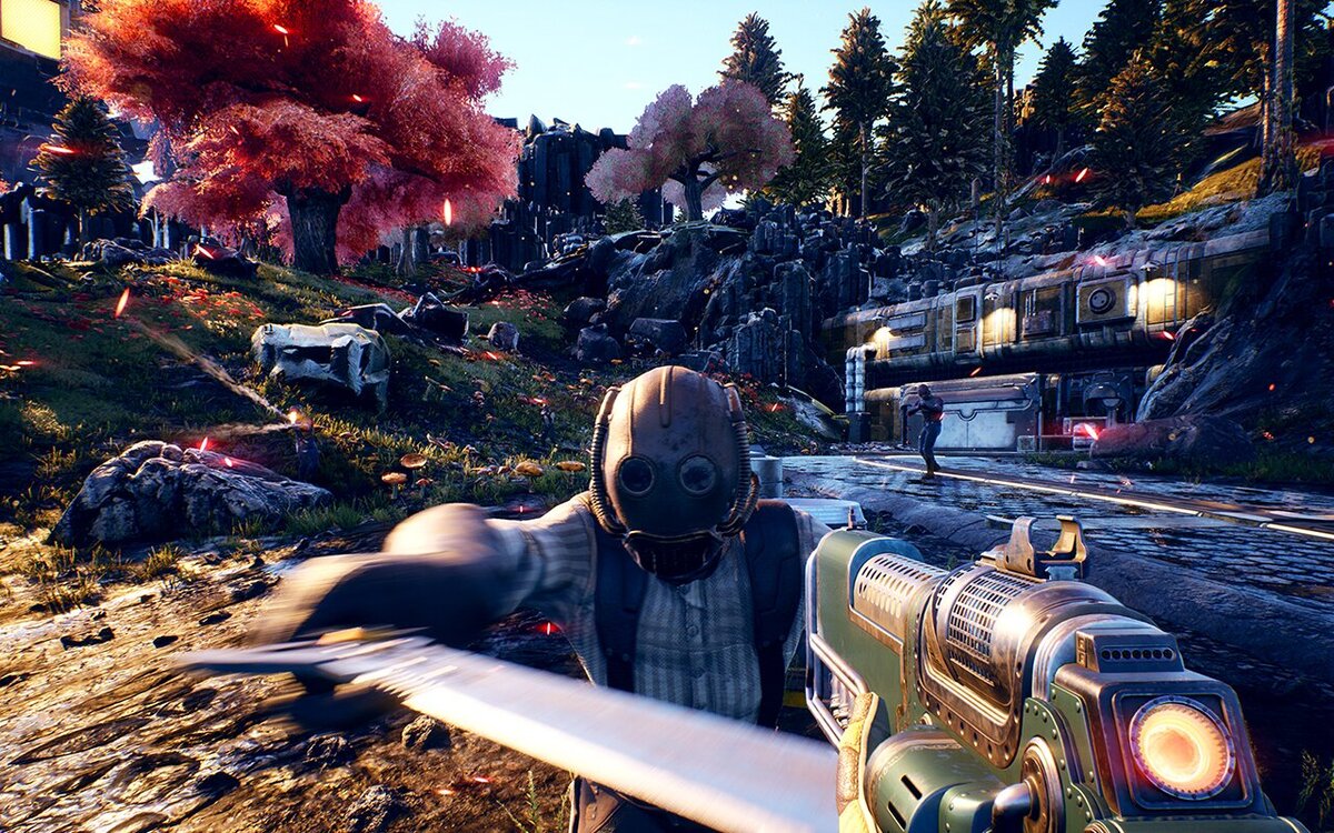 The Outer Worlds ps4. The Outer Worlds геймплей. Игра the Outer Worlds. The Outer Worlds Obsidian.