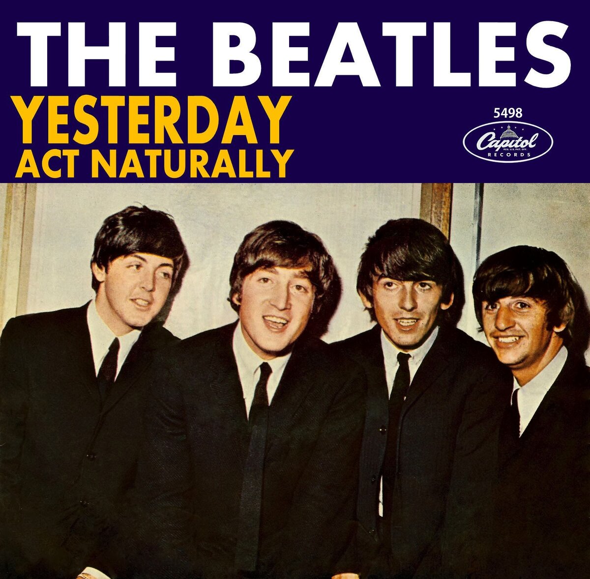 Обложка сингла "Yesterday" английской рок-группы The Beatles