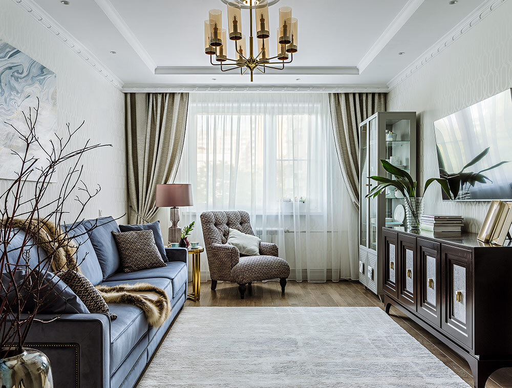 Гостиная. Площадь — 18,2 м²