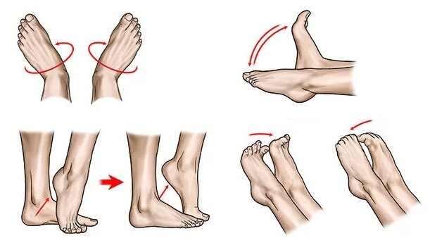 Разминка ног против отёчности