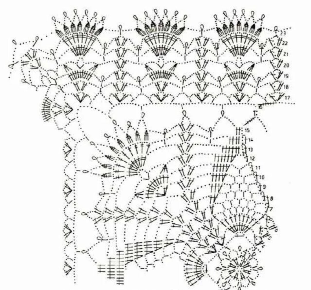 Квадратная ажурная салфетка крючком схема