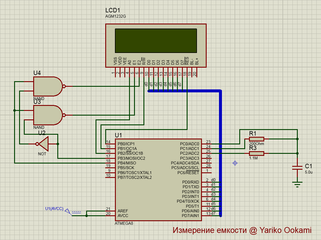 Измерение емкости конденсатора на AVR микроконтроллере | Rikou | Дзен