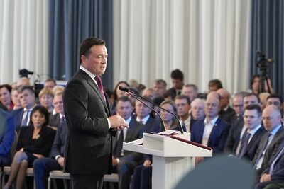    Церемония вступления Андрея Воробьева в должность губернатора © Пресс-служба Губернатора и Правительства Московской области