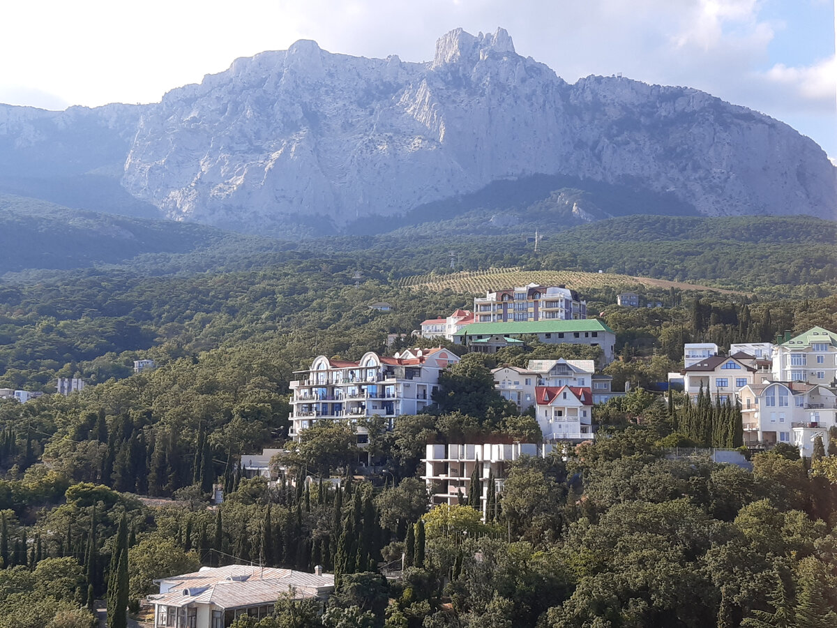 вид из санатория на гору Ай-Петри