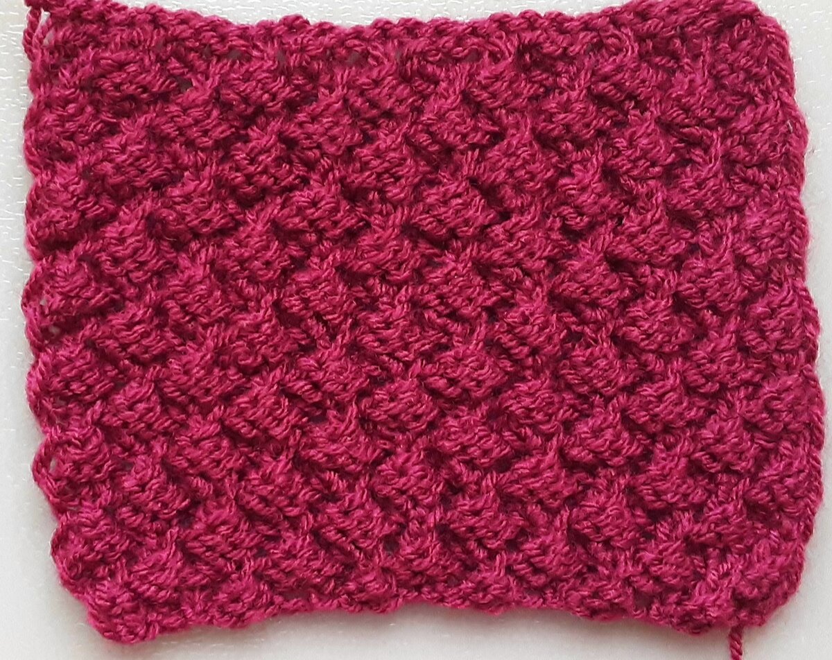 Лицевая сторона узора.