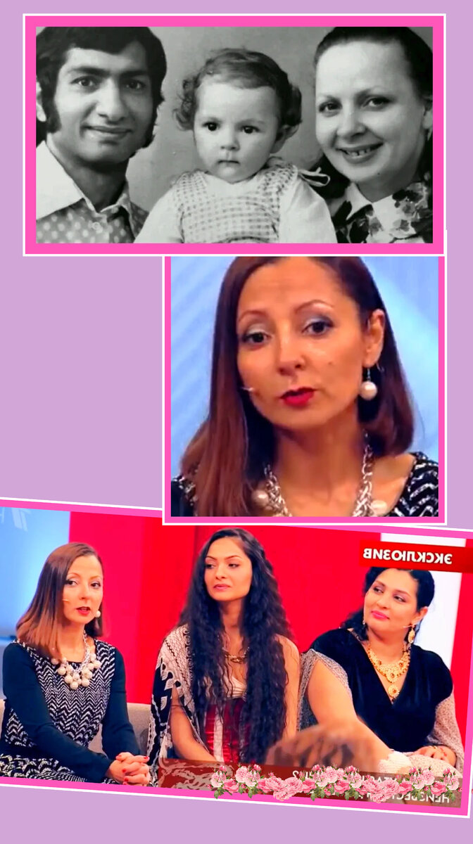 На фотоколлаже: вверху: актер с первой женой и дочерью Кнеей. В центре: дочь Кнея взрослая. Нижняя фотография (слева направо: дочь Кнея от первого брака, дочь Есения от второго брака и вторая жена актера, цыганка Марианна. 