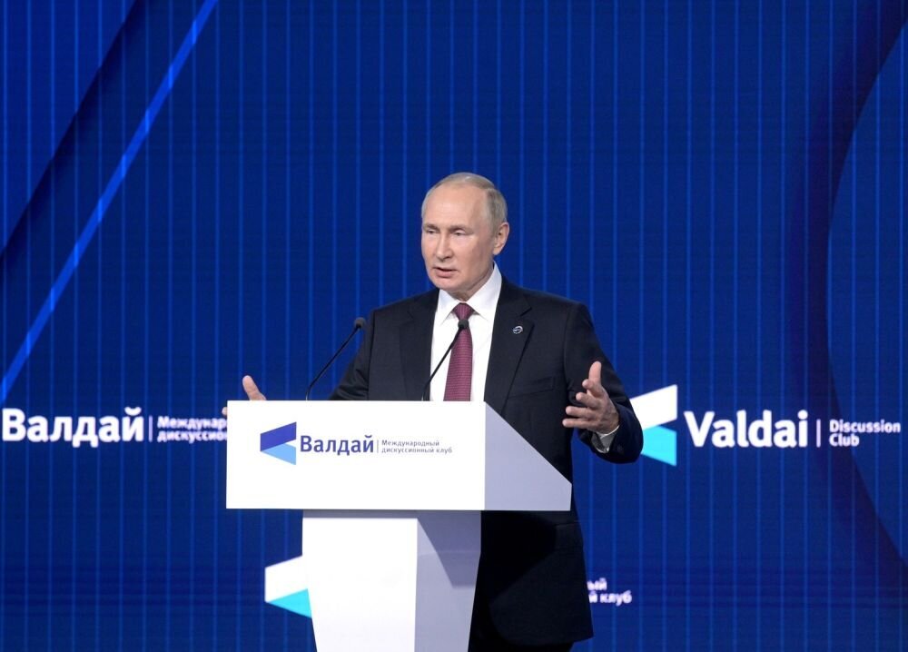 Выступление Владимира Путина на сессии XIX заседания Международного дискуссионного клуба "Валдай". Источник: kremlin.ru