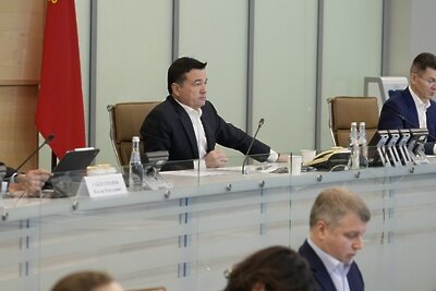    Совещание Губернатора Московской области Андрея Воробьева с руководящим составом правительства Московской области и главами городских округов © Пресс-служба Губернатора и Правительства Московской области