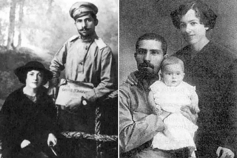 Каганович с женой Марией и дочерью Майей