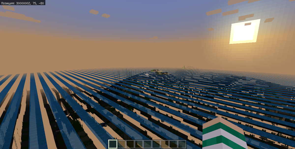 Далёкие земли Bedrock Майнкрафта