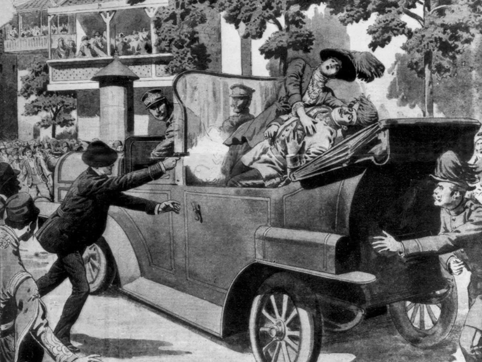 Убийство Франца Фердинанда. Фото из открытых источников