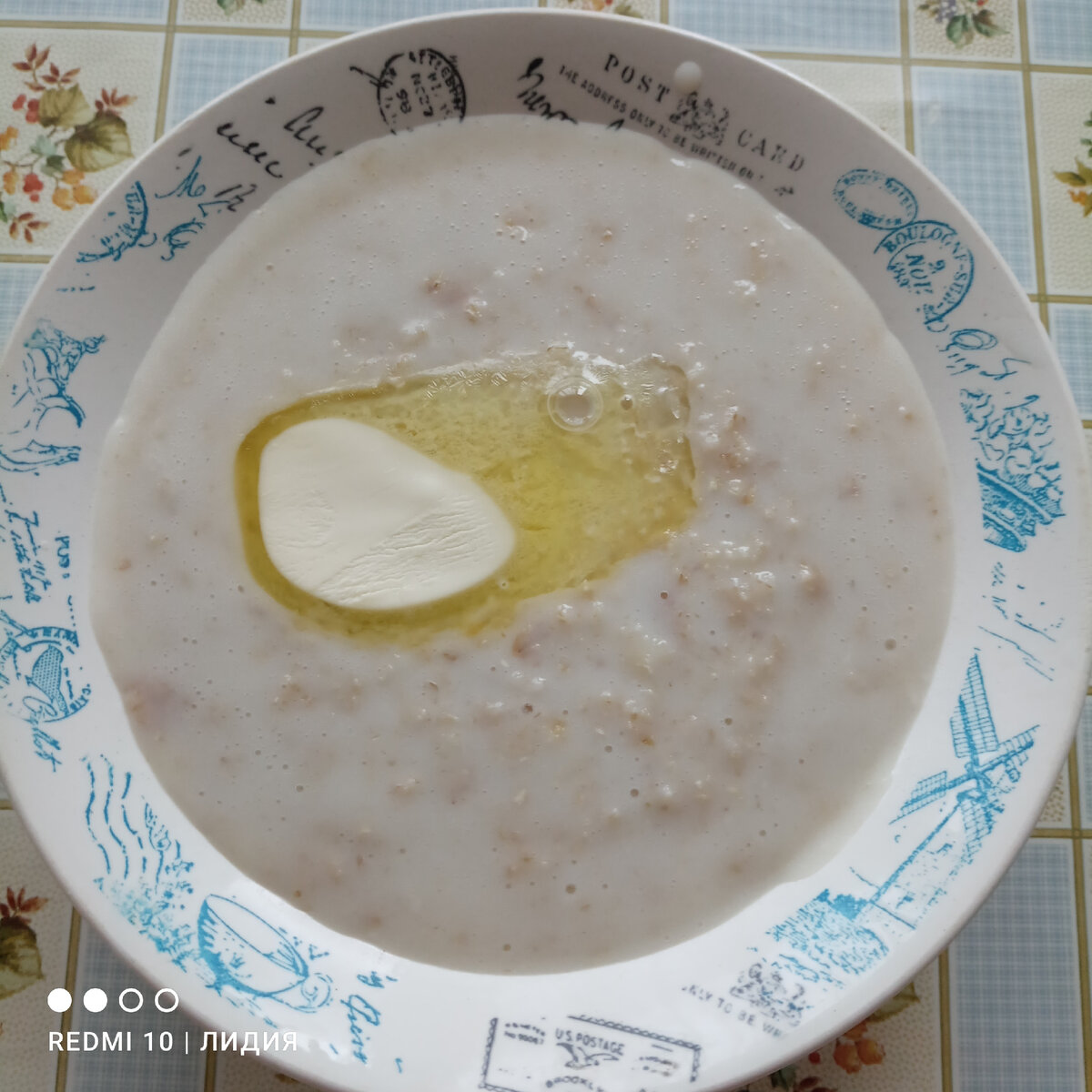 Каша из овсяных хлопьев (фото автора) 