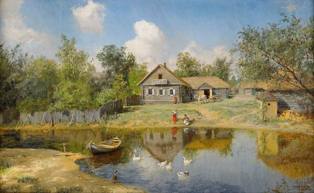 Киселёв Александр Александрович (1838–1911) «дорога у околицы»