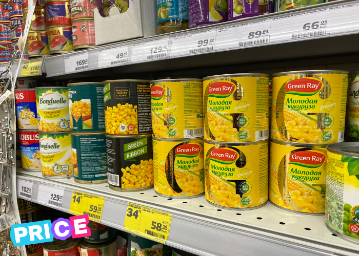 Продукты для новогоднего стола.