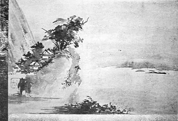 Пейзажная картина Миямото Мусаси 17 века [Общественное достояние]