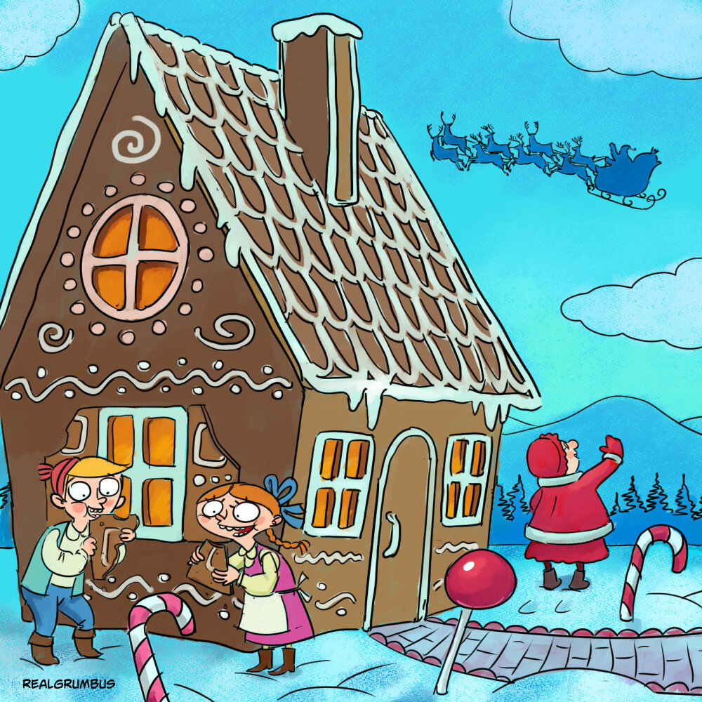 Миссис Клаус. А ну, кто вспомнит из какой сказки эти ребятишки?