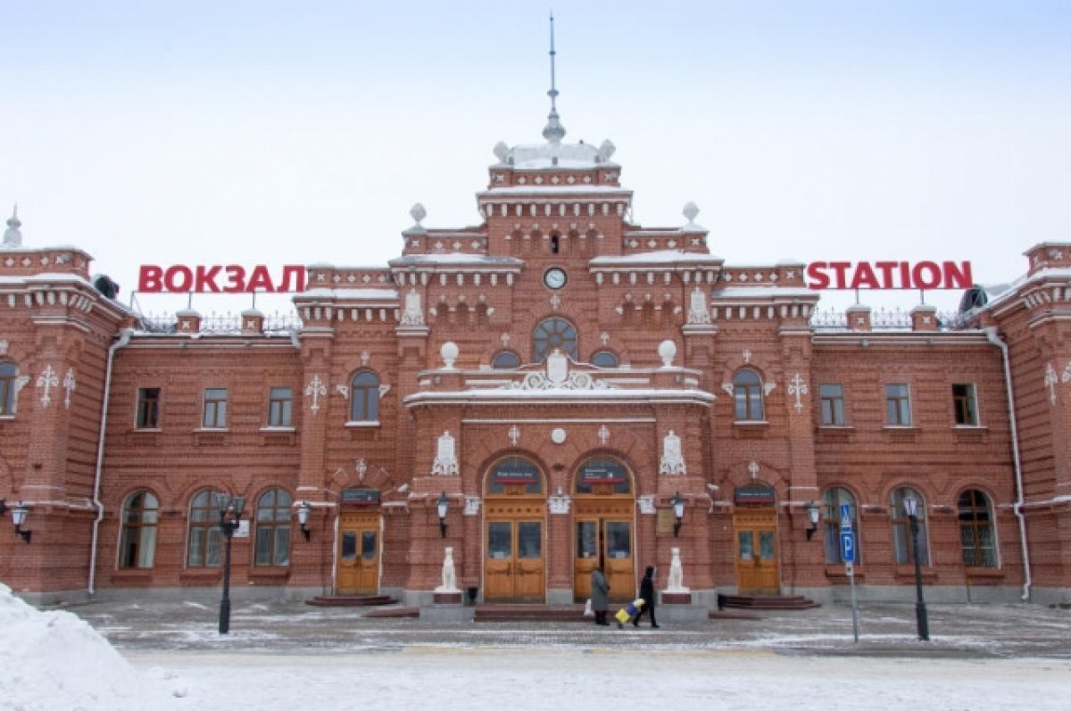 Казанский вокзал зимой