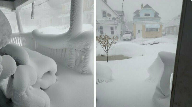    12 красноречивых фото о том, каким сильным был шторм в Северной Америке